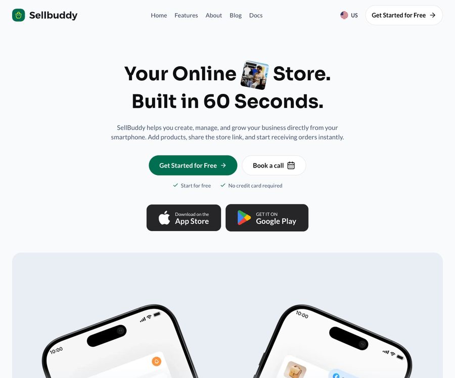 Sellbuddy home page